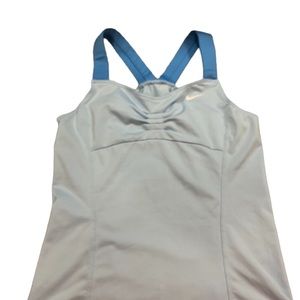 NIKE BLUE GIRLS ATHLETIC DRI-FIT SLEEVELESS TANK TOP Size Medium